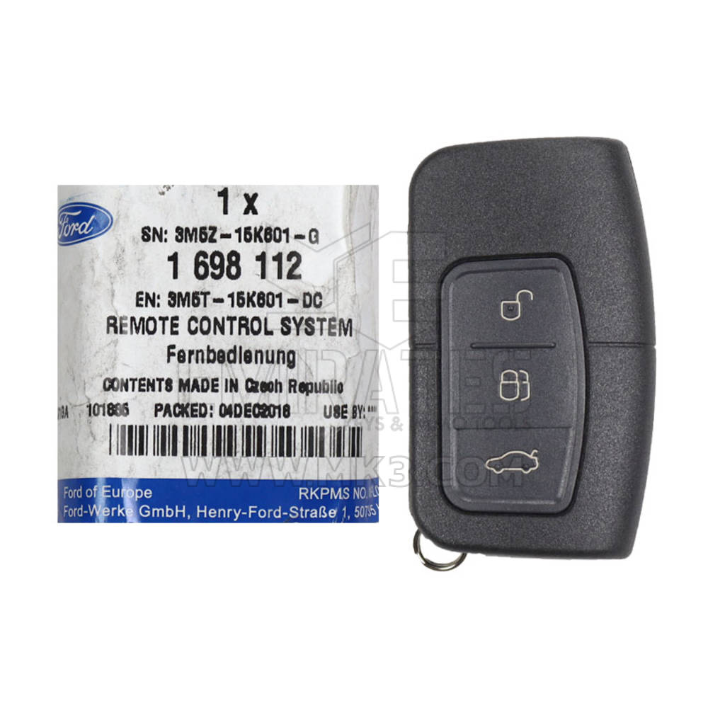 Ford Focus C-Max Mondeo Kuga 2008-2011 Chiave telecomando intelligente originale 433 Mhz 1698112 - MK14167 - f-2