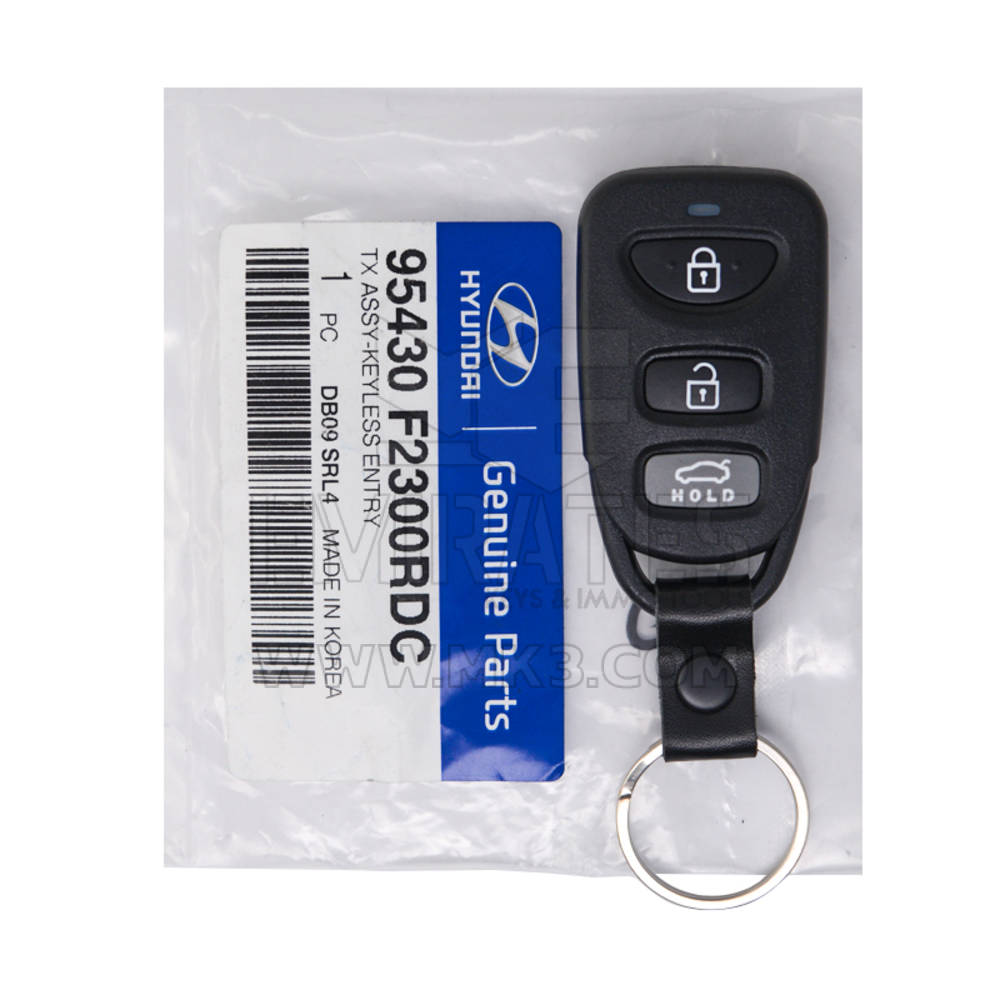NEW Hyundai Elantra 2017-2020 Genuine/OEM Medal Remote 4 Buttons 433MHz 95430-F2300RDC 95430F2300RDC / 95430-F2300SSH - FCCID: OSLOKA-423T | Emirates Keys