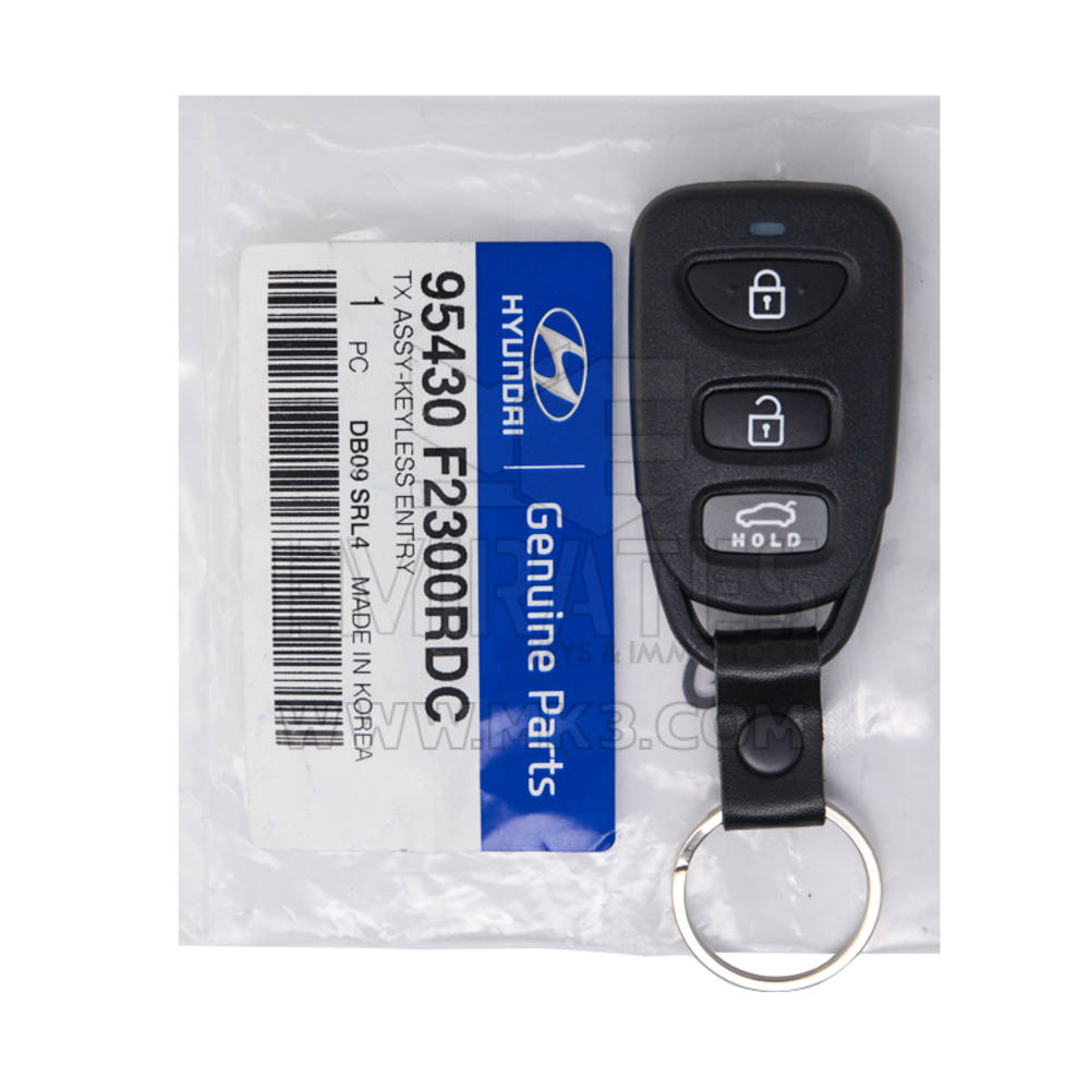 NUEVO Hyundai Elantra 2017-2020 Genuine/OEM Medal Remote 4 Botones 433MHz 95430-F2300RDC 95430F2300RDC / 95430-F2300SSH - FCCID: OSLOKA-423T | Claves de los Emiratos