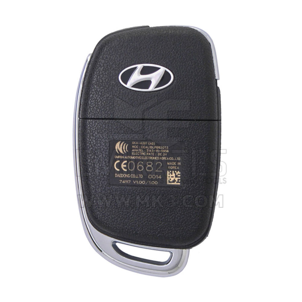 Hyundai Elantra 2016 Выкидной дистанционный ключ 433 МГц 95430-F2100 | МК3