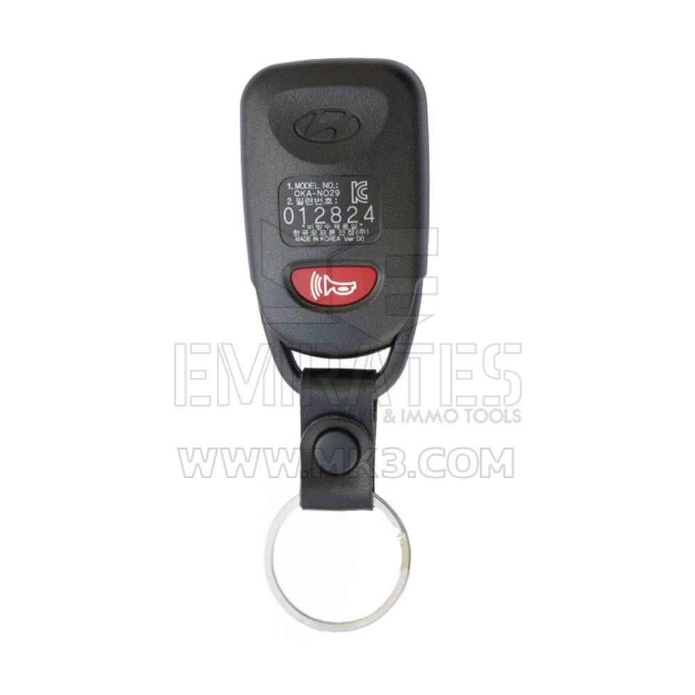 Llave remota Hyundai Sonata 2013 433MHz 95430-3S000 | mk3