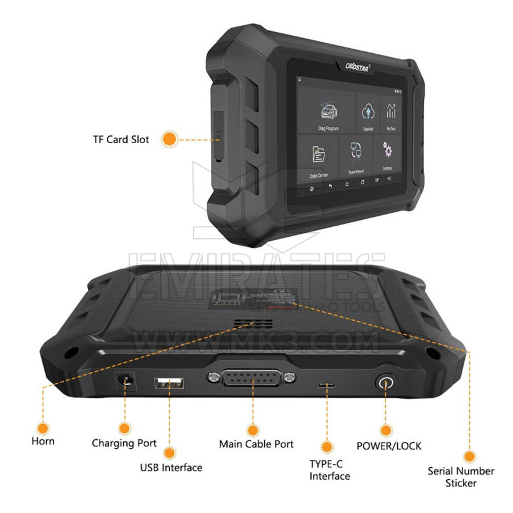 X300 Pro4 device inherits the automobile immobiliser programming technology from OBDSTAR with a lot of advantages of early start, wide model coverage, fast programming speed and special features All-in-one machine structure,