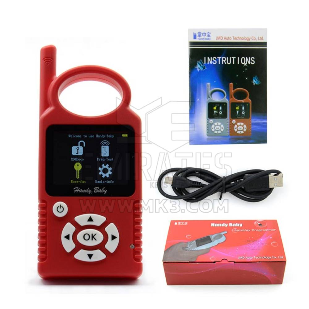 JMD / JYGC Handy Baby Hand-held Car Transponder Key Copy Auto Key Programmer for 4D 46 48 Chips French Language with G Activation - MK18917 - f-3