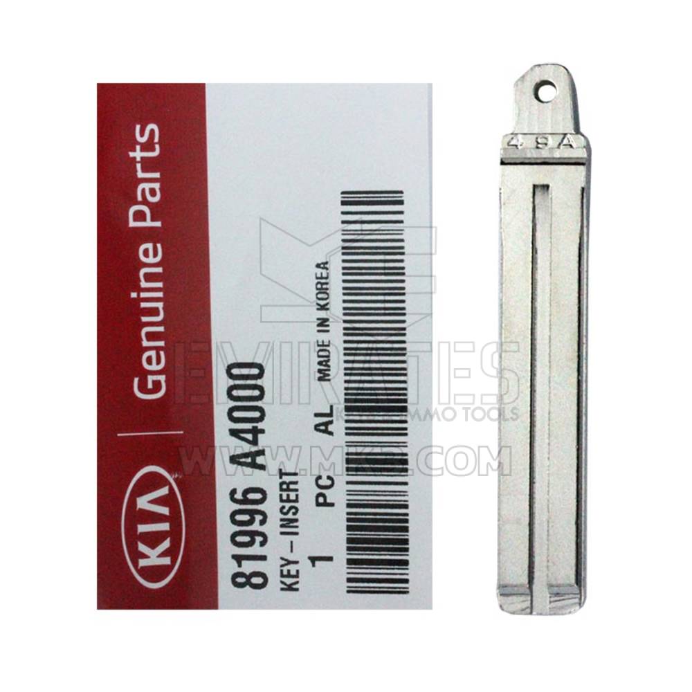 KIA Optima 2014 Genuine Flip Remote Key Blade 81996-A4000 | MK3