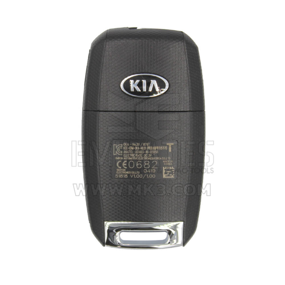 Clé à distance KIA Picanto 2018 433MHz 95430-G6600 | MK3