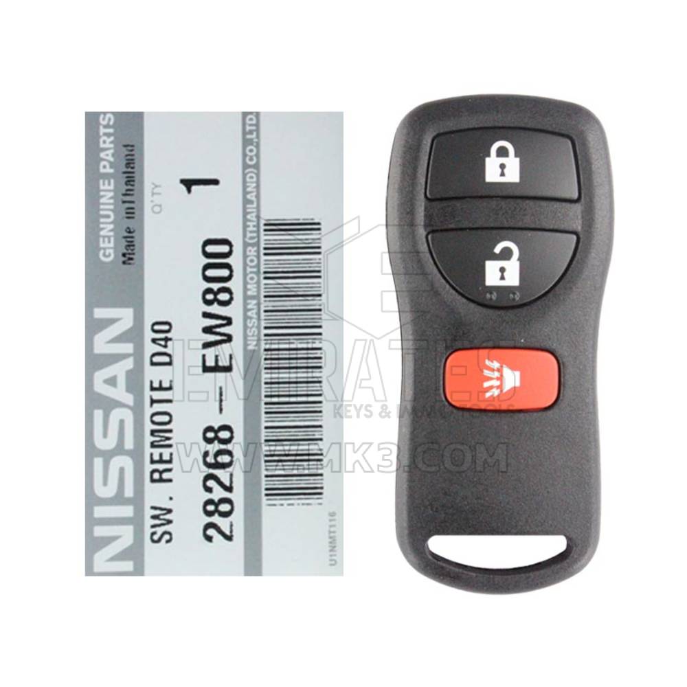 GENUINE NISSAN REMOTE FOB UNCUT KEY BLADE NAVARA MODEL D40
