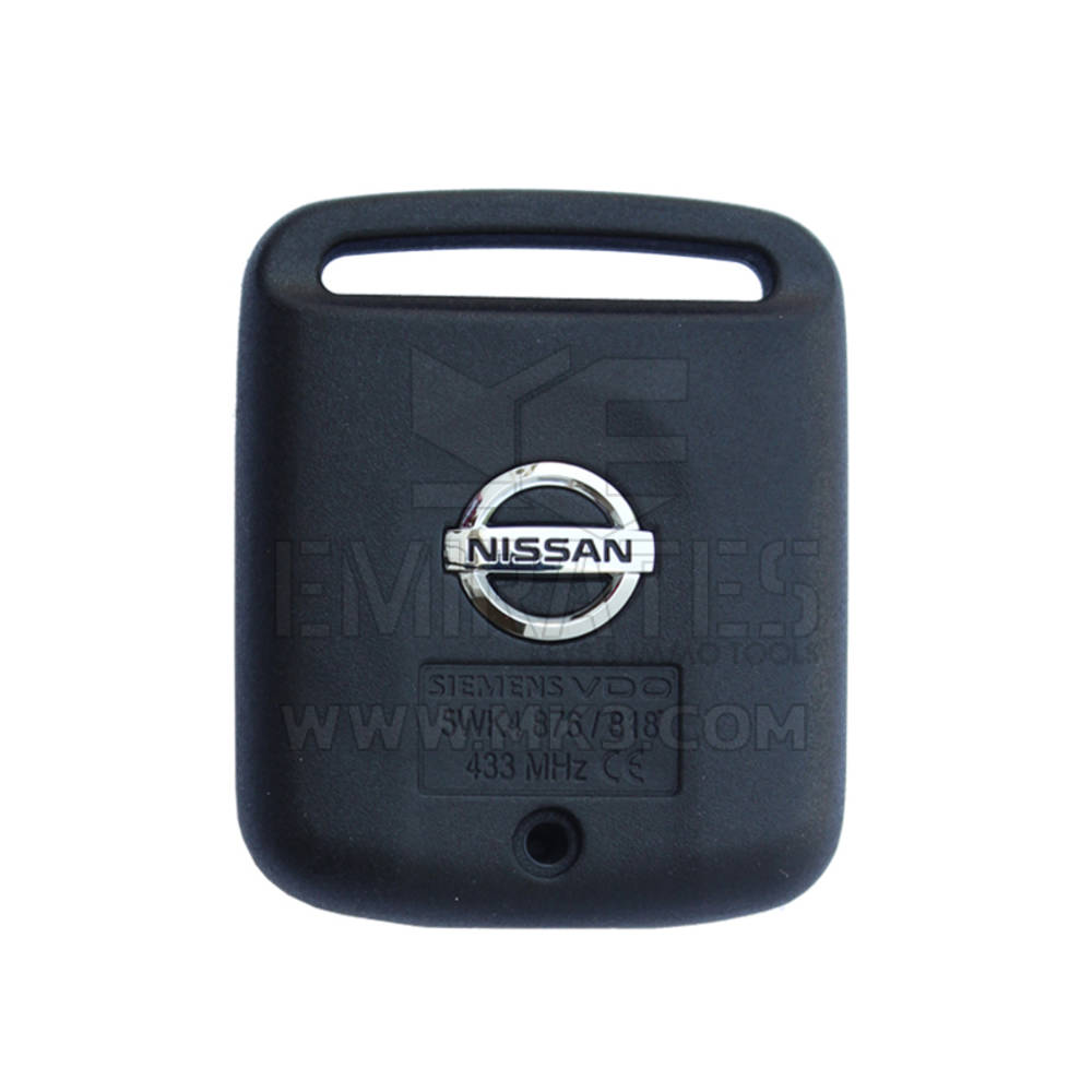 Chave de cabeça remota original de 2 botões 433 MHz 28268-AX61A da Nissan Navara Primera Qashqai 2006-2010 