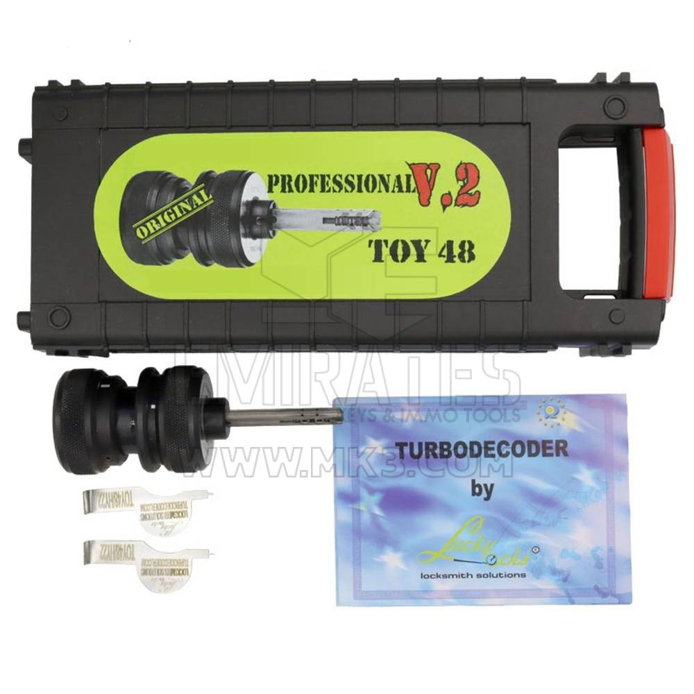 Turbo Decoder Original TOY48 Toyota Lexus Turbo Decoder Toy48 se puede utilizar para abrir y decodificar cerraduras Toyota y Lexus para puertas y encendido.