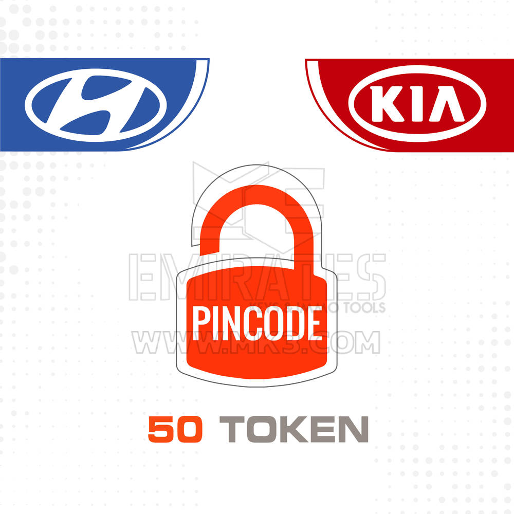 KIA e Hyundai online Calcolatore codice PIN 50 gettoni