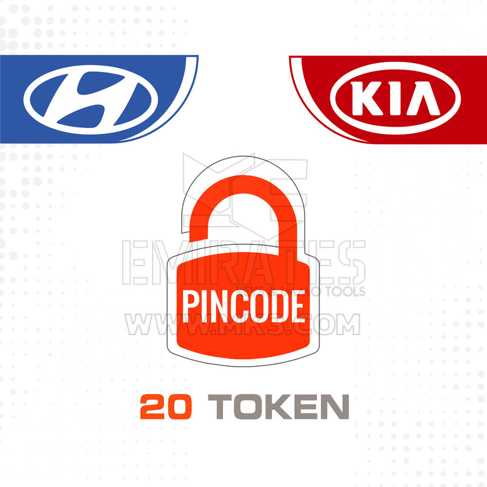 Kia & Hyundai Online Pincode Calculator 20 Token | Mk3