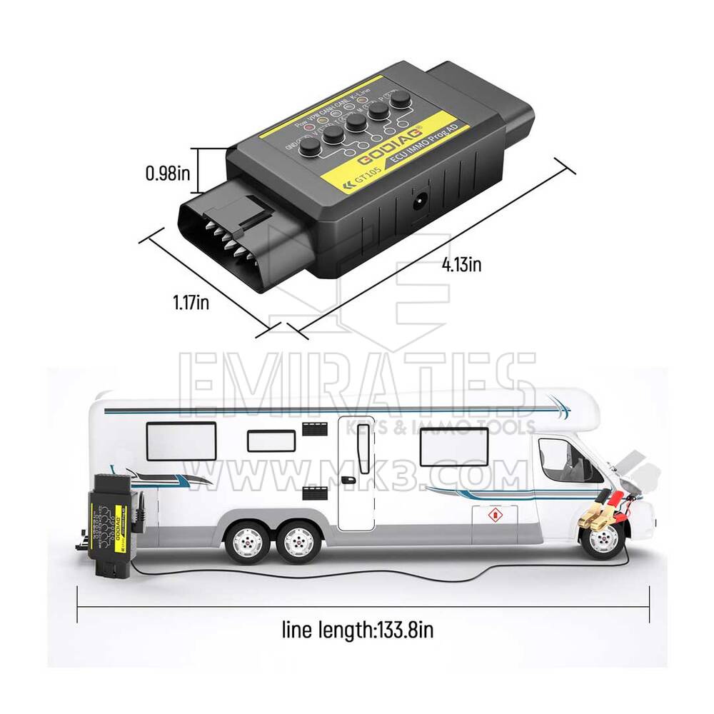 New GODIAG ECU IMMO Prog AD GT105 OBD II Break Out Box ECU Connector  for automobile maintenance technicians | Emirates Keys