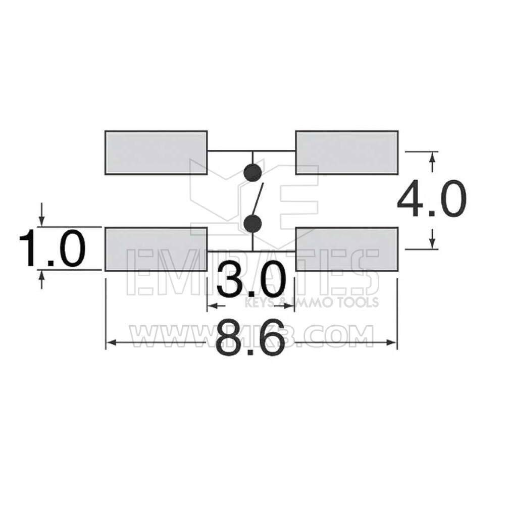 Pulsante Interruttore Tattile Renault Silicon 6.2X6.2| MK3