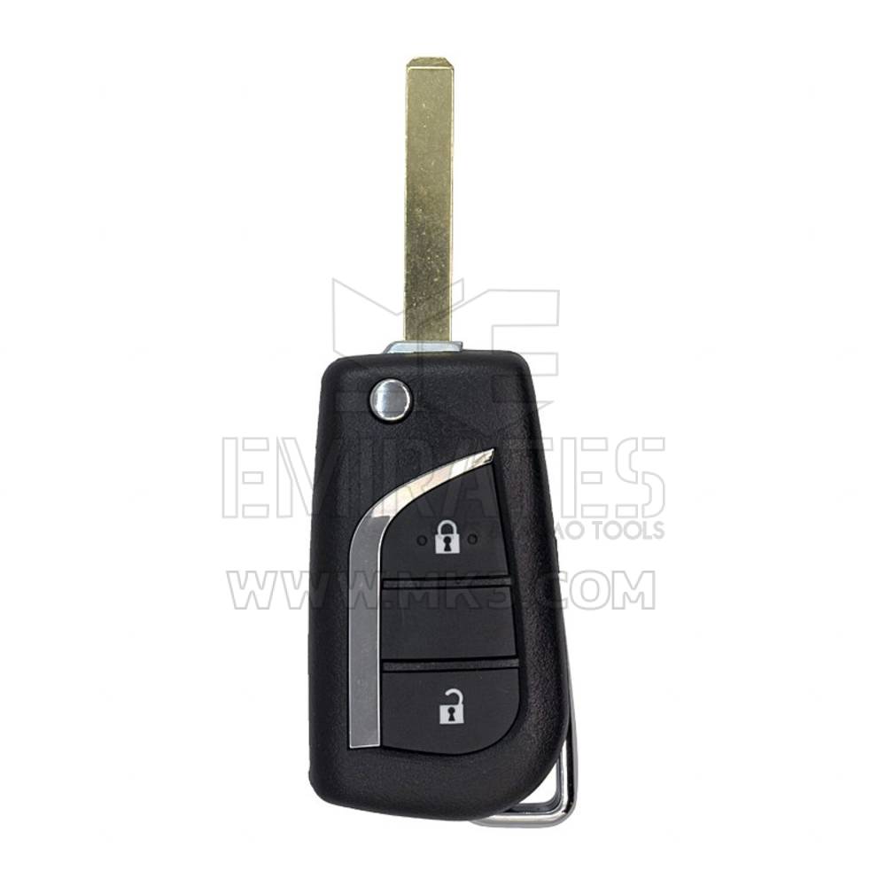 Guscio chiave telecomando Toyota Corolla Flip 2 pulsanti lama VA2 di alta qualità, copritastiera Emirates Keys, sostituzione gusci portachiavi a prezzi bassi.