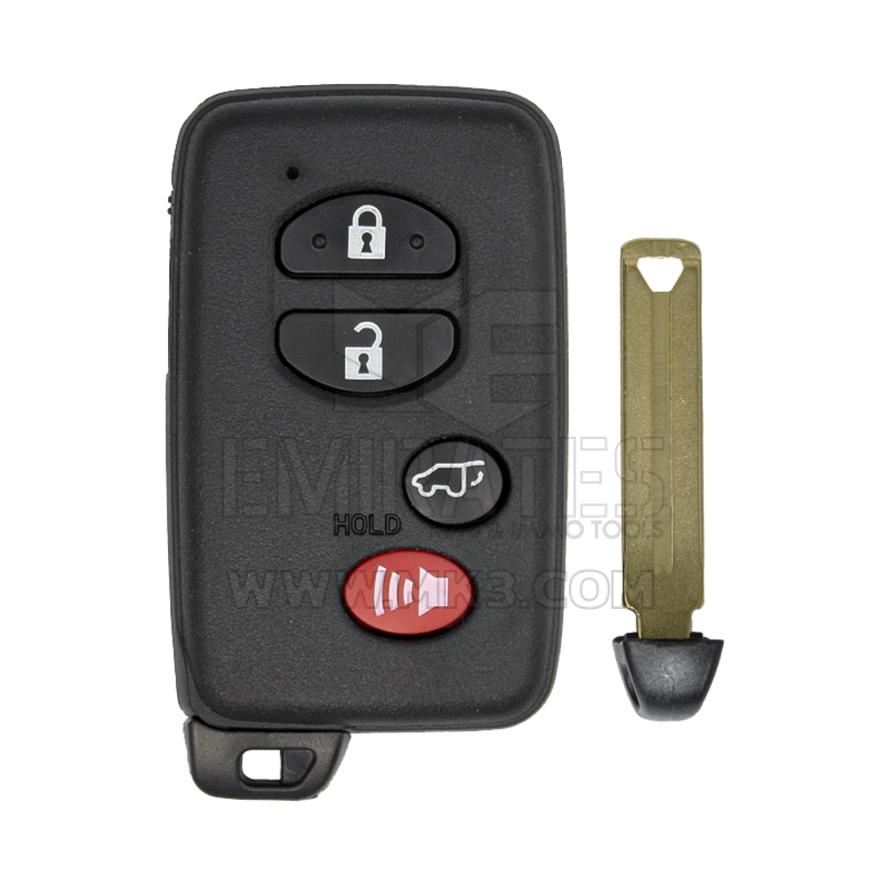 Nuevo mercado de accesorios Toyota Smart Remote Key Shell 4 botones SUV Botón de maletero alta calidad mejor precio | Cayos de los Emiratos