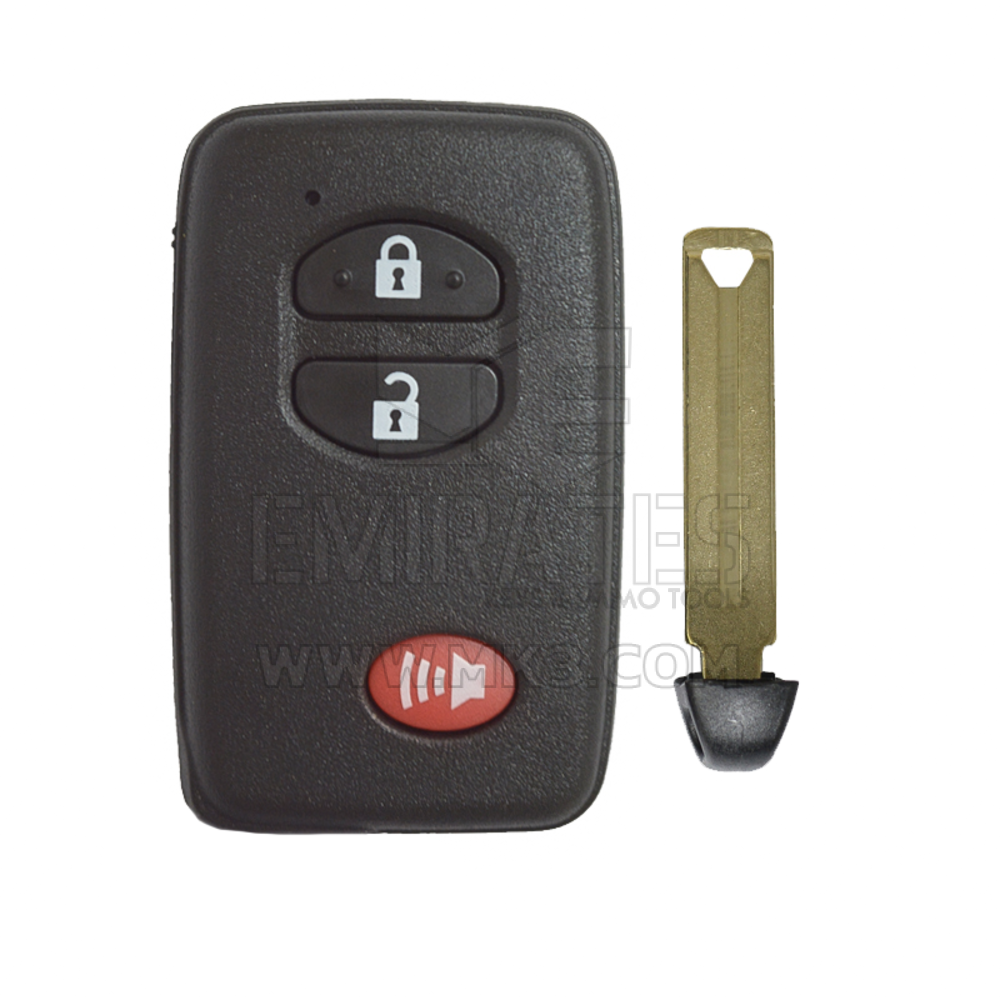 Nuevo mercado de accesorios Toyota Reemplazo Smart Key Remote Shell Negro 3 botones Alta calidad Mejor precio | Cayos de los Emiratos