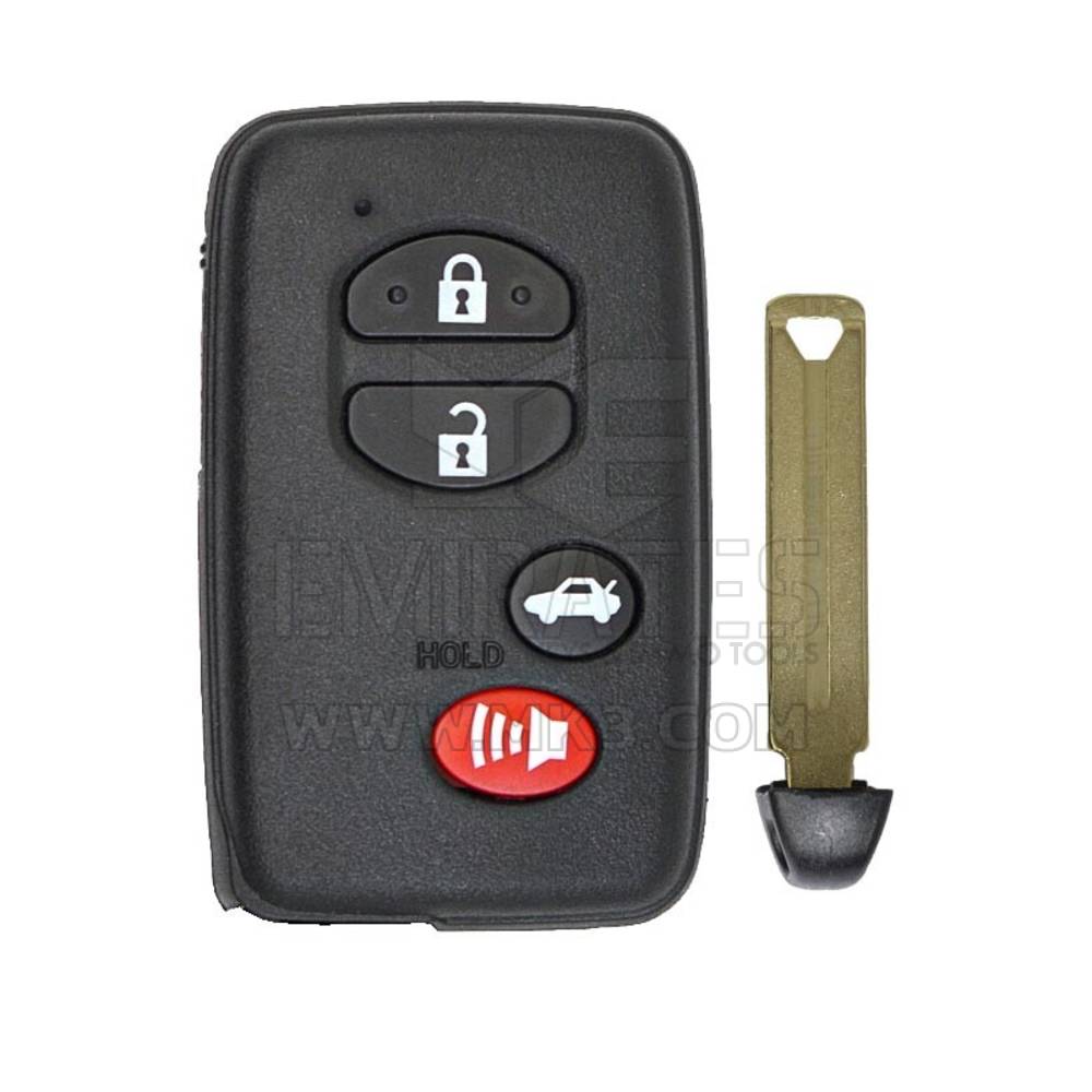 Корпус дистанционного смарт-ключа Toyota с 4 кнопками, черный тип седана - MK11034 - f-2