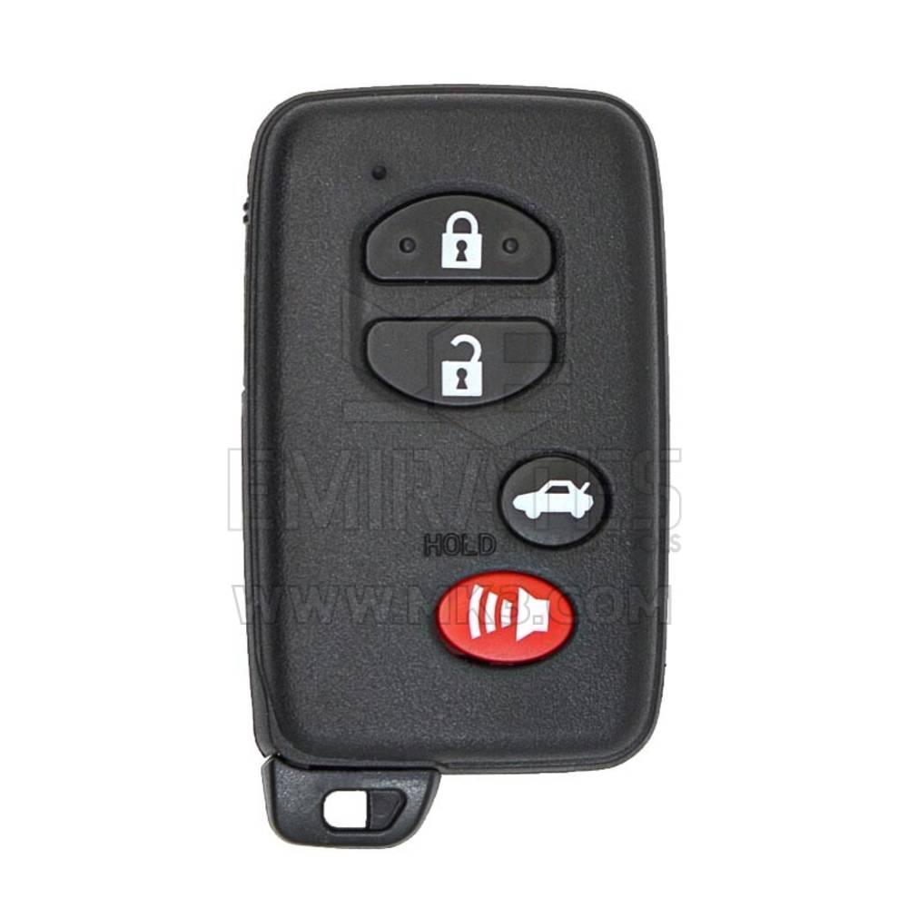 Корпус дистанционного смарт-ключа Toyota с 4 кнопками, черный тип седана