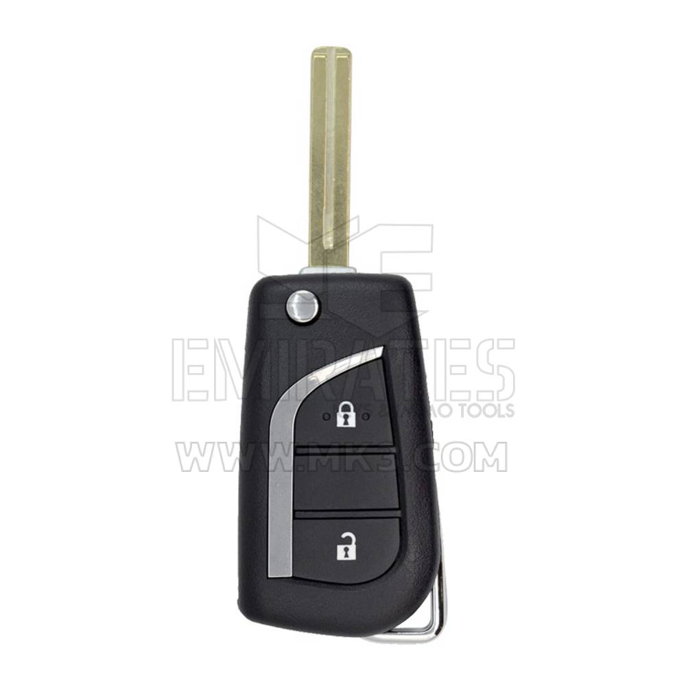 Toyota Corolla Flip Remote Shell 2 кнопки TOY48 Blade Высокое качество, крышка дистанционного ключа Emirates Keys, замена корпусов брелоков по низким ценам.