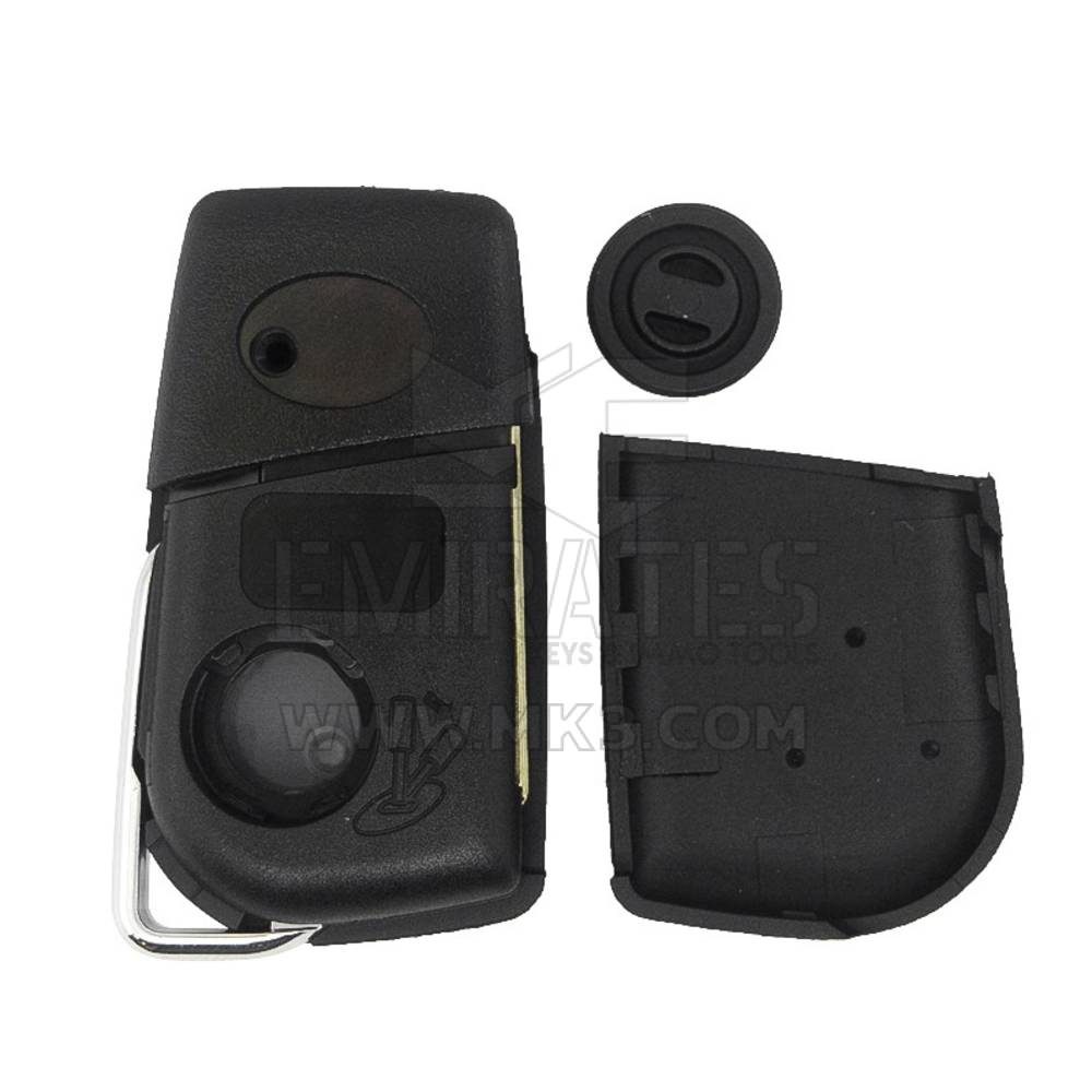 Coque de télécommande rabattable pour Toyota Corolla, 2 boutons, lame TOY48 - MK11036 - f-2