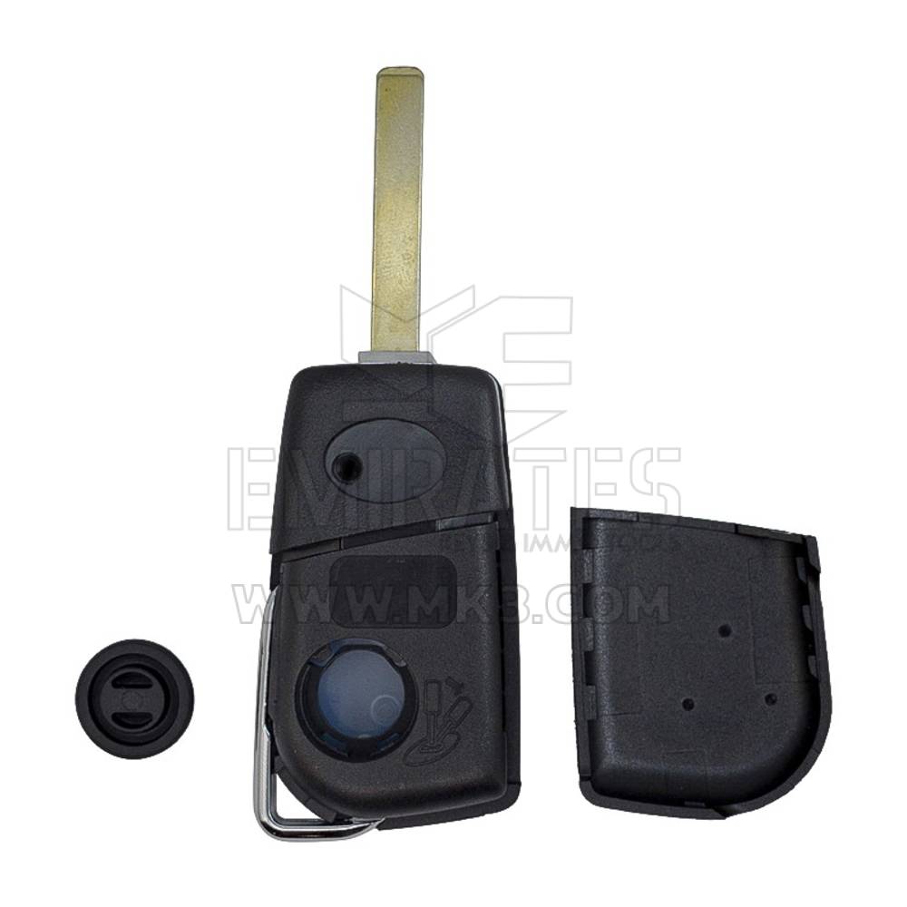 Toyota Corolla Flip Remote Key Shell 3 Buttons Small Battery Holder Type VA2 Blade - MK11037 - f-2