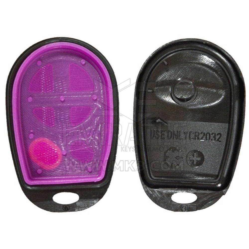 New Aftermarket Toyota Sequoia Remote Shell 4 Button medal Black Color High Quality Best Price | Emirates Keys