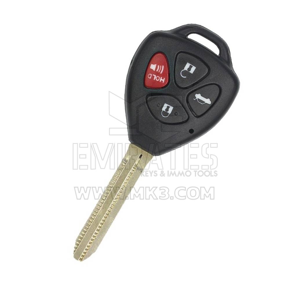 Toyota Warda Remote Key Shell 4 Buttons TOY43 Blade