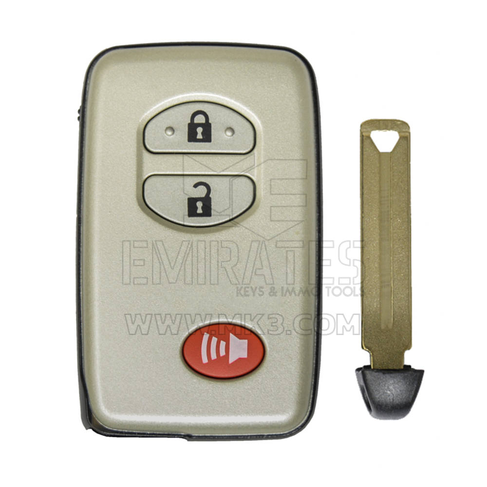 Novo Aftermarket Toyota Substituição Smart Remote Key Shell 3 Botões Alta Qualidade Melhor Preço | Chaves dos Emirados