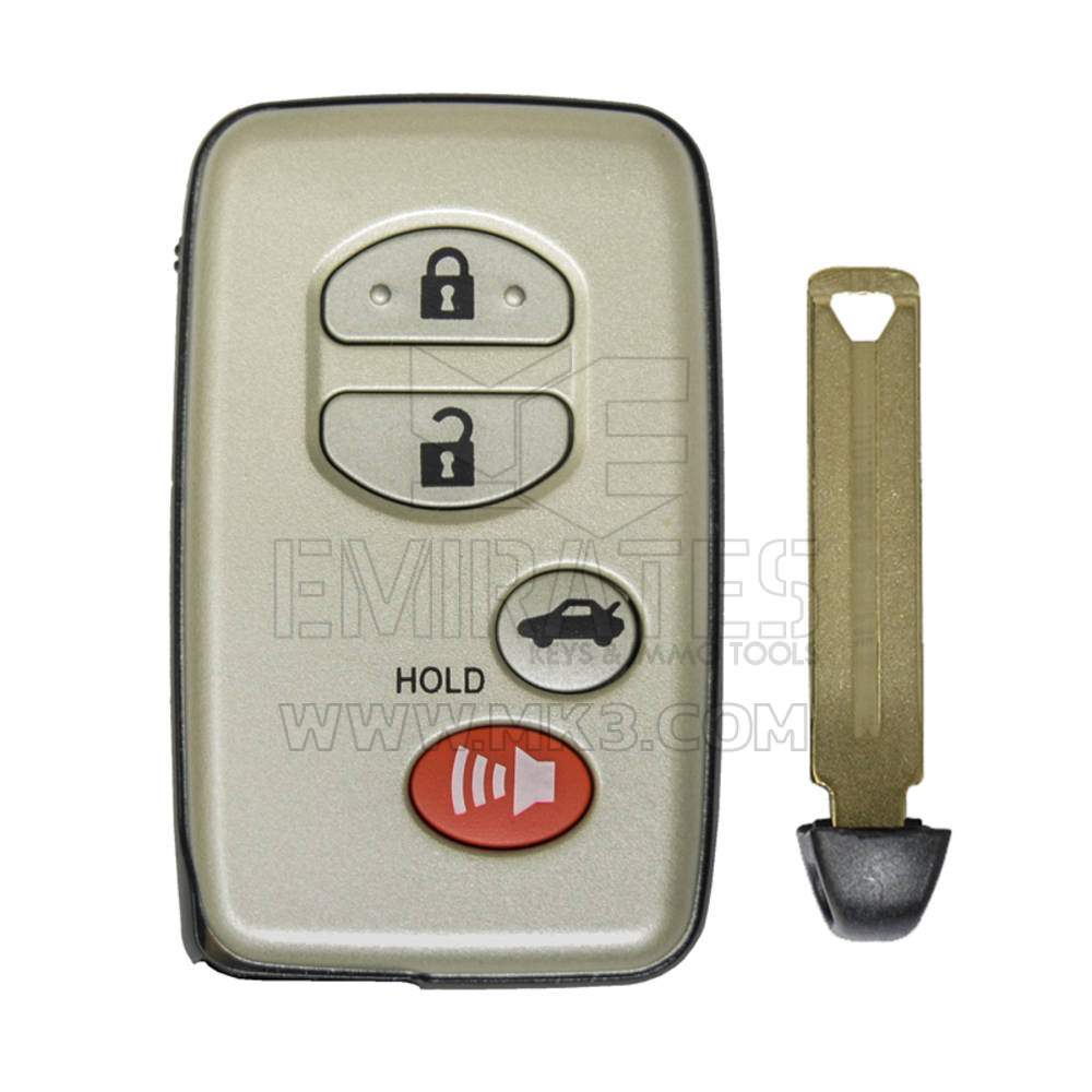 Nuevo mercado de accesorios Toyota Smart Remote Key Shell 4 botones Remote Shell alta calidad mejor precio | Cayos de los Emiratos