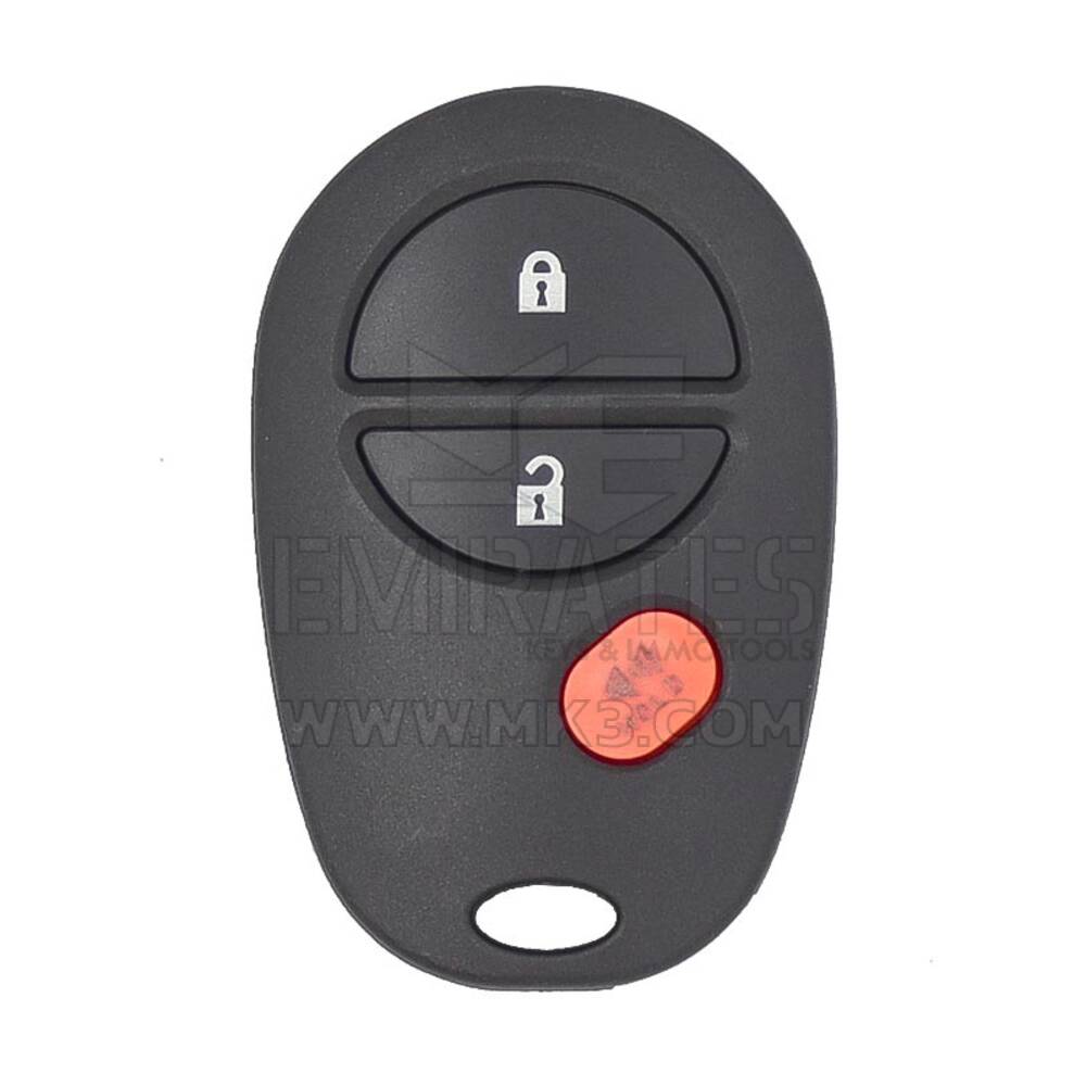 Toyota Highlander Remote Key 2+1 Button 315MHz FCCID: GQ43VT20T