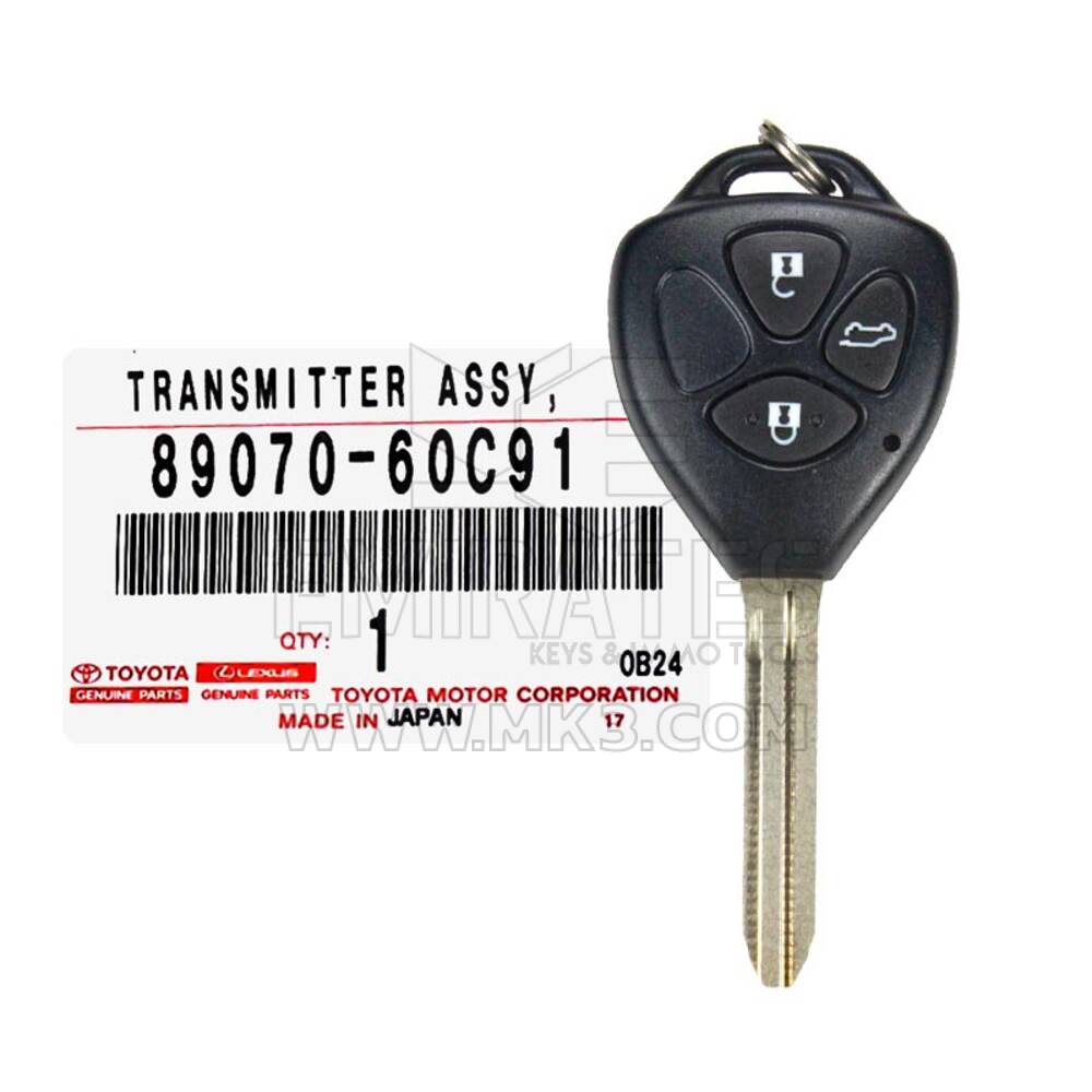 New Toyota Prado Remote 2010-2015 3 Buttons 433MHz G Transponder 89070-60C91 8907060C91 / FCCID : 12BBY | Emirates Keys