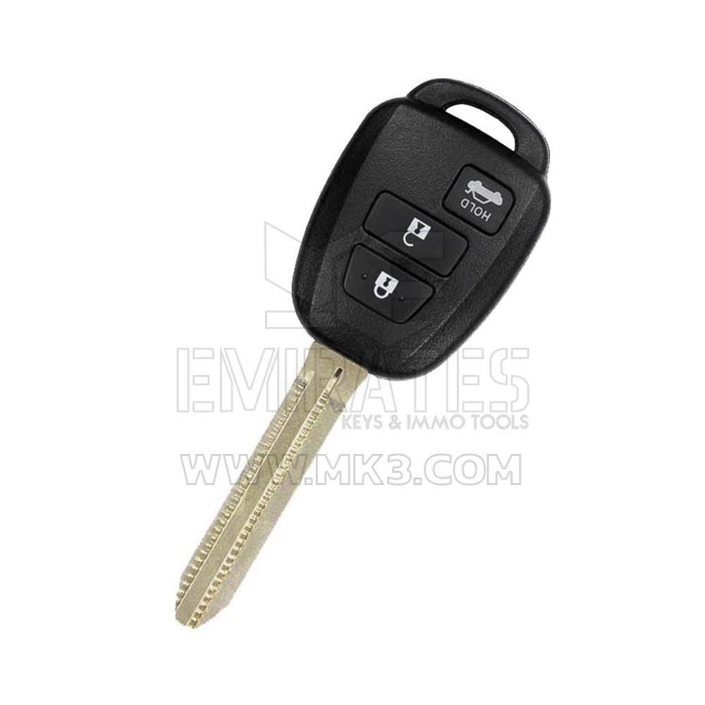 Корпус дистанционного ключа Toyota Fortuner 2014, 3 кнопки, лезвие TOY43