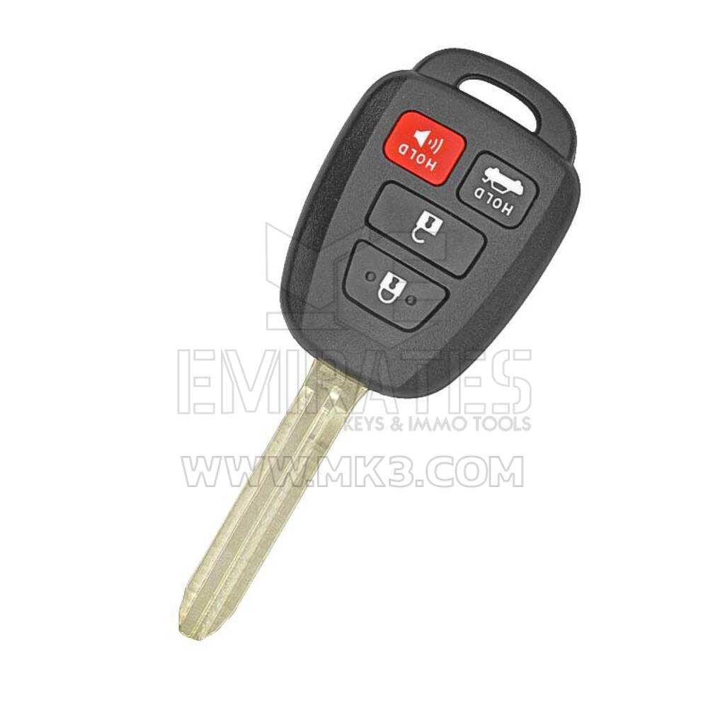 Кнопка дистанционного ключа 3+1 Тойота 314МХз ФККИД ХИК12БДМ без транспондера