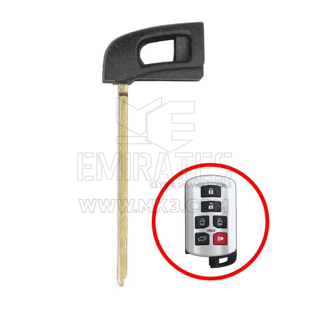 Lame d'urgence à distance Toyota Sienna Smart Key