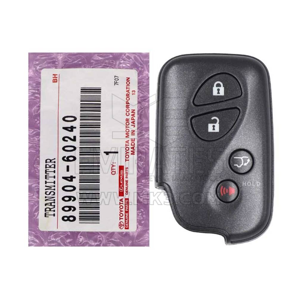New Lexus LX570 2008 Genuine / OEM Smart Remote Key 4 Buttons 315MHz Manufacturer Part Number: 89904-60240, 8990460240 / FCCID: HYQ14AAB | Emirates Keys