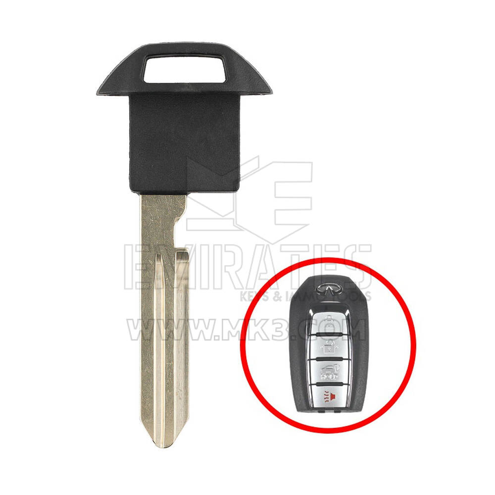 Llave remota inteligente de emergencia con cuchilla Infiniti 2019