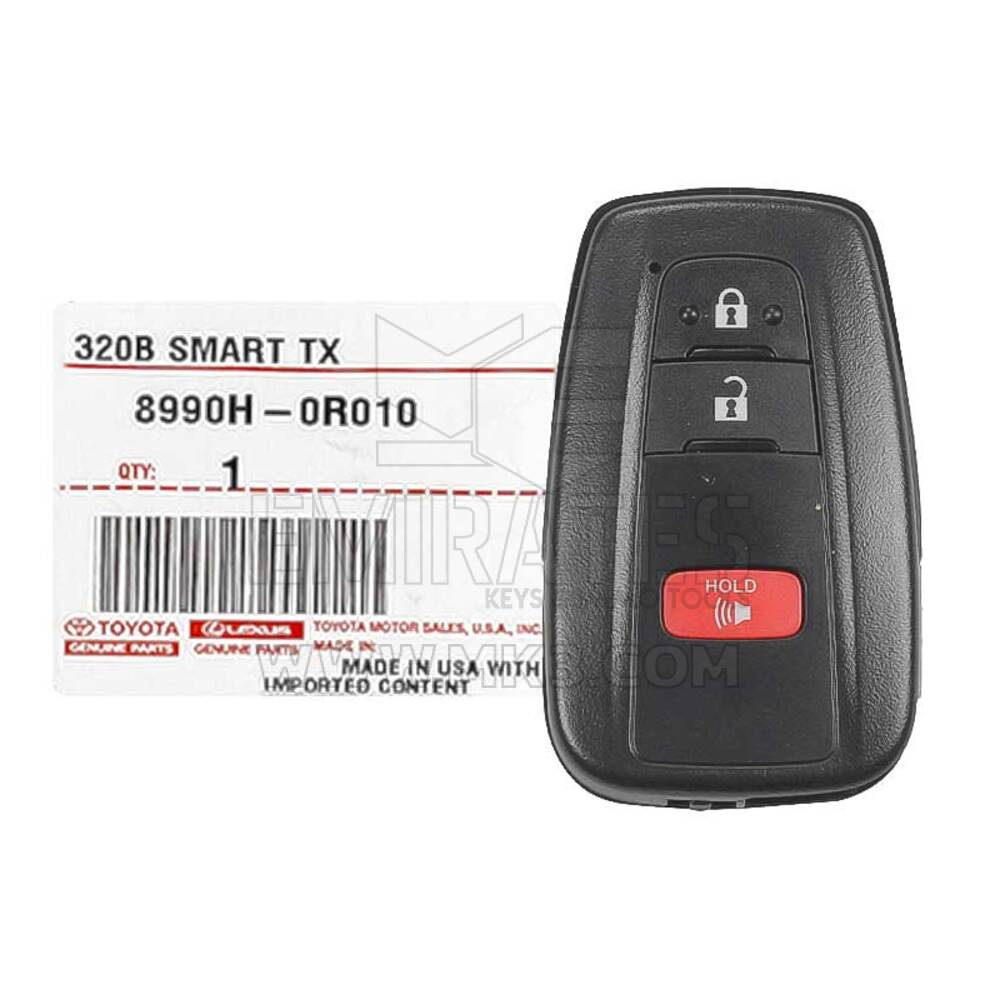 NEW Toyota Rav4 2019-2023 Genuine / OEM Smart Remote Key 3 Buttons 315MHz Manufacturer Part Number: 8990H-0R010 / 8990H-42010 / 8990H-0R020 / 8990H-0R200 - FCCID: HYQ14FBC