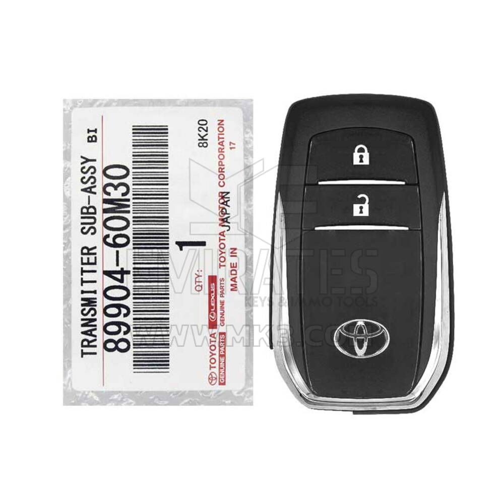 Yepyeni Toyota Land Cruiser 2018-2019 Orijinal/OEM Akıllı Uzaktan Anahtar 2 Düğme 433MHz 89904-60M30 8990460M30 / FCCID: BJ2EK | Emirates Anahtarları