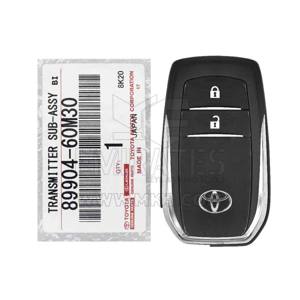 Nuevo Toyota Land Cruiser 2018-2019 Genuine/OEM Smart Remote Key 2 botones 433MHz 89904-60M30 8990460M30 / FCCID: BJ2EK | Claves de los Emiratos