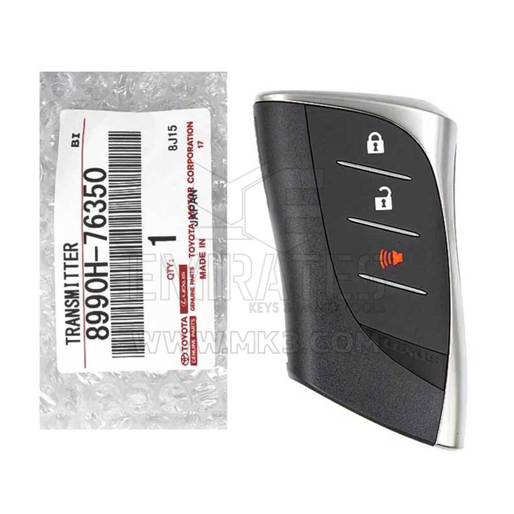 Nuevo Lexus UX250 2019-2020 Genuine/OEM Smart Remote Key 3 botones 433MHz Número de pieza del fabricante: 8990H-76350, 8990H76350 | Claves de los Emiratos