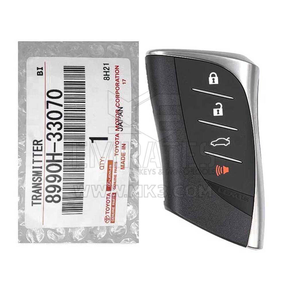 Nuevo Lexus ES350 2019-2023 Genuine/OEM Smart Remote Key 4 Botones 433MHz 8990H-33070 8990H33070 | Claves de los Emiratos