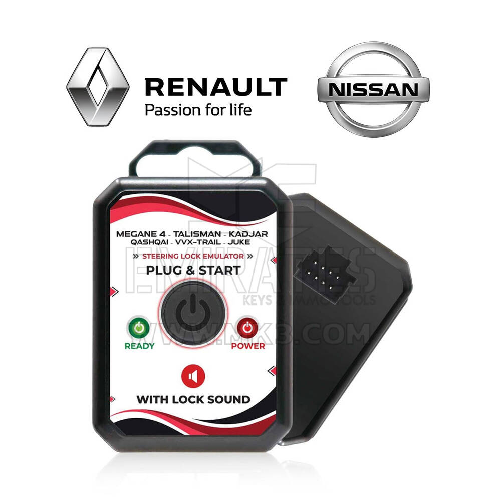 محاكي Renault - محاكي Talisman - محاكي Megane4 - Kadjar - Nissan X-Trail Qashqai Steering Lock Emulator Simulator