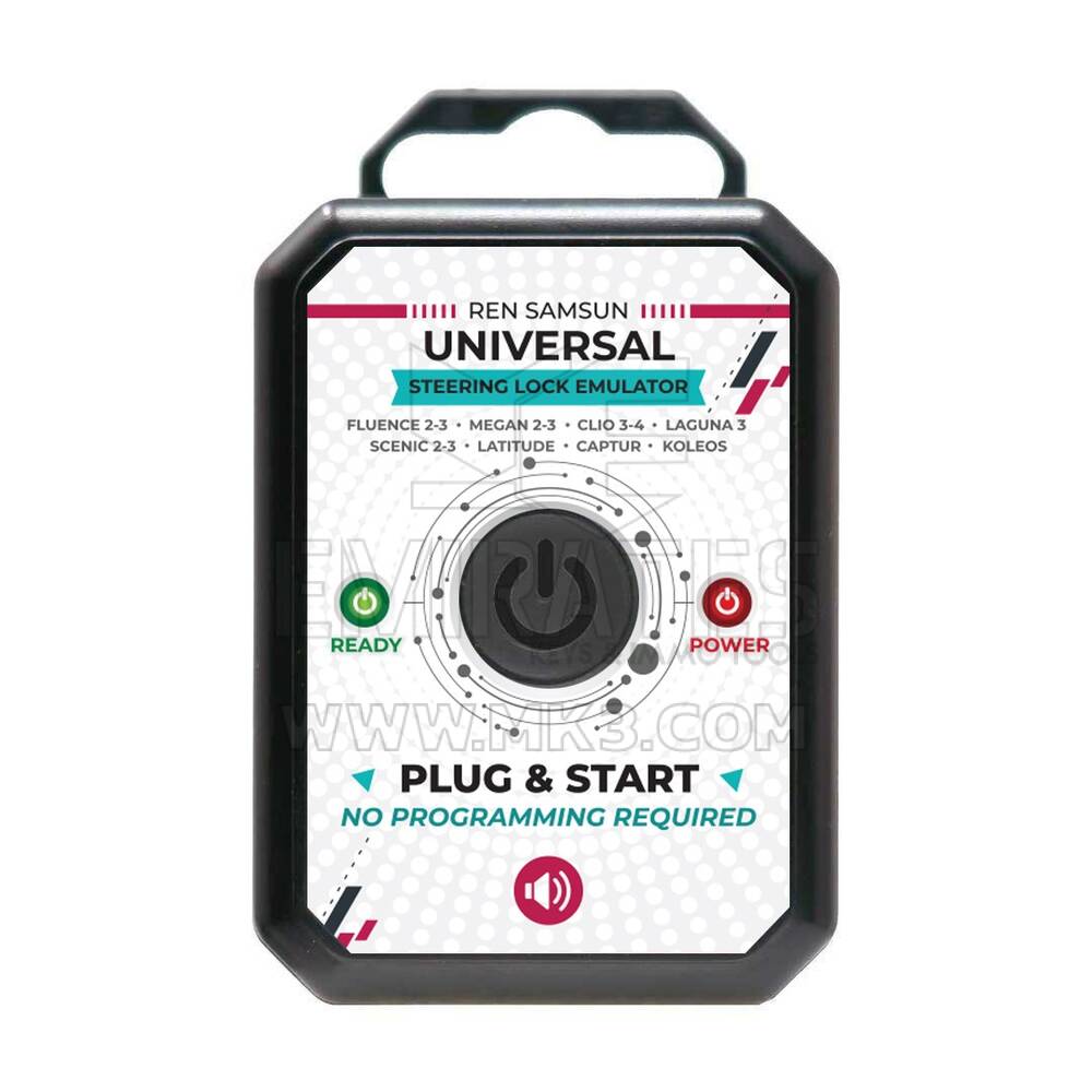 Emulador de Renault, simulador de emulador de bloqueo de dirección universal Samsung para Megane 3 -Megan 2 -Clio 4 Clio 3 -Captur - Scenic -Fluence 3 Fluence 2 Plug and Start no requiere adaptación