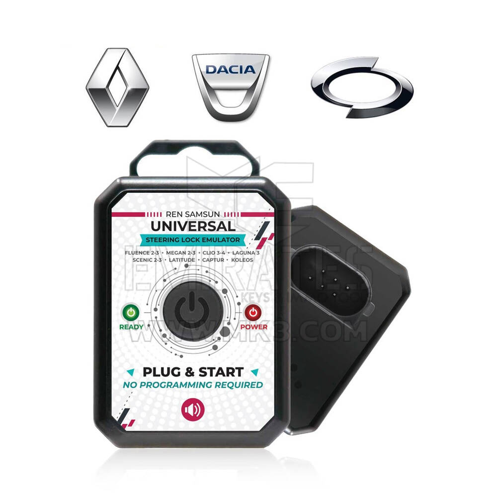 Emulador Renault - Simulador de Emulador de Bloqueio de Direção Universal Samsung ESL ELV com Som de Bloqueio