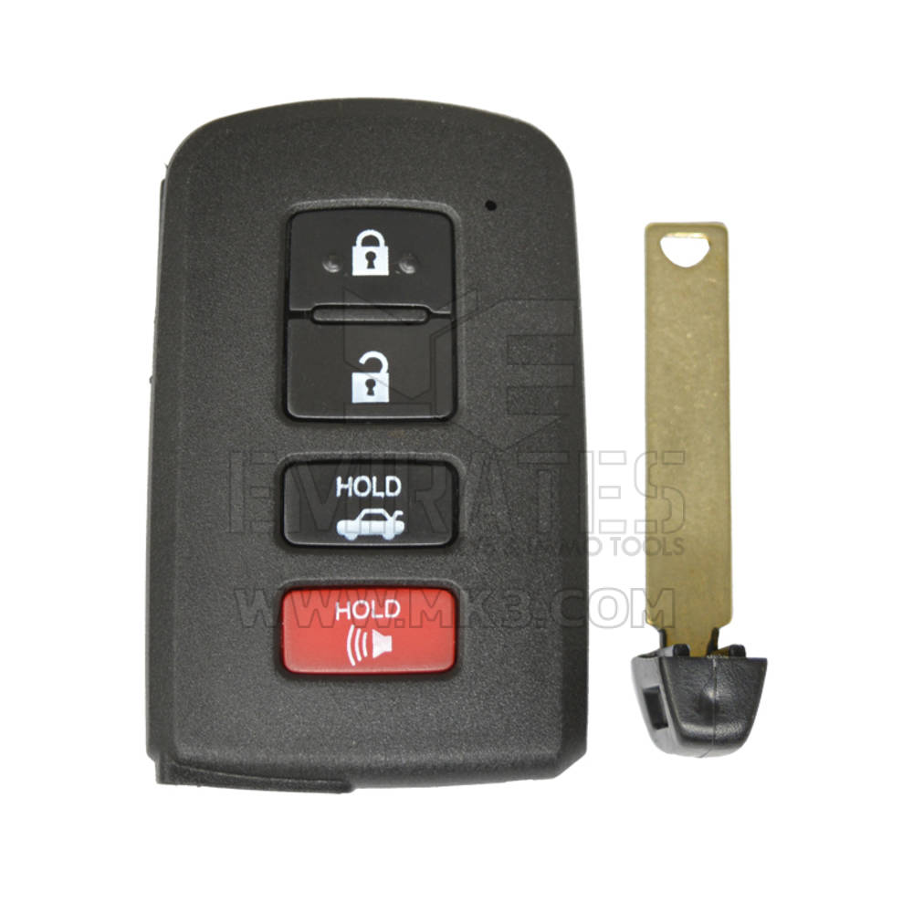 Toyota Camry Hybrid Avalon Corolla Highlander RAV4 2012-2017 Smart Remote Key Shell 3+1 Button - mk3.com