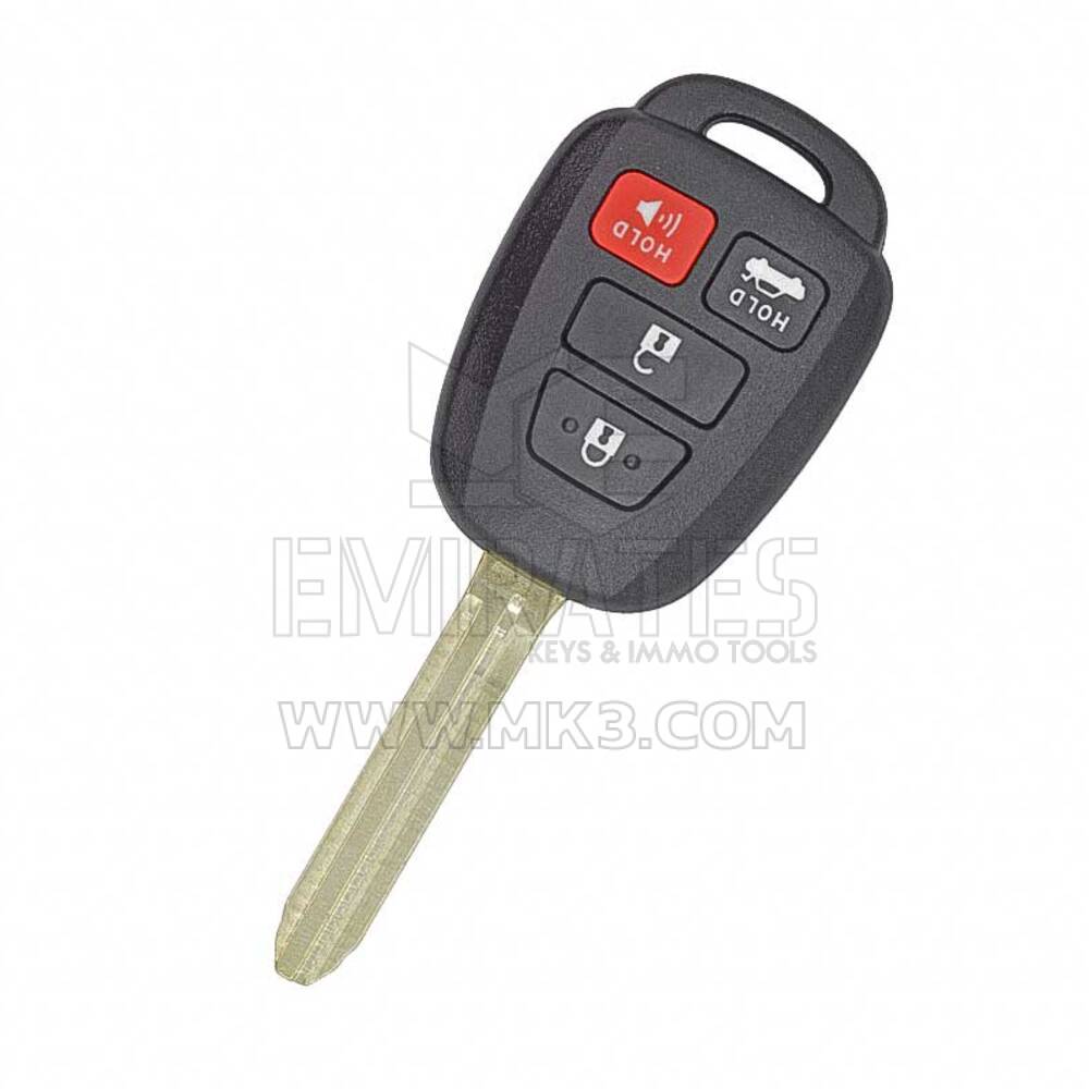 Toyota RAV4 Highlander Remote Key 3+1 Button 315MHz without Transponder FCC: GQ4-52T
