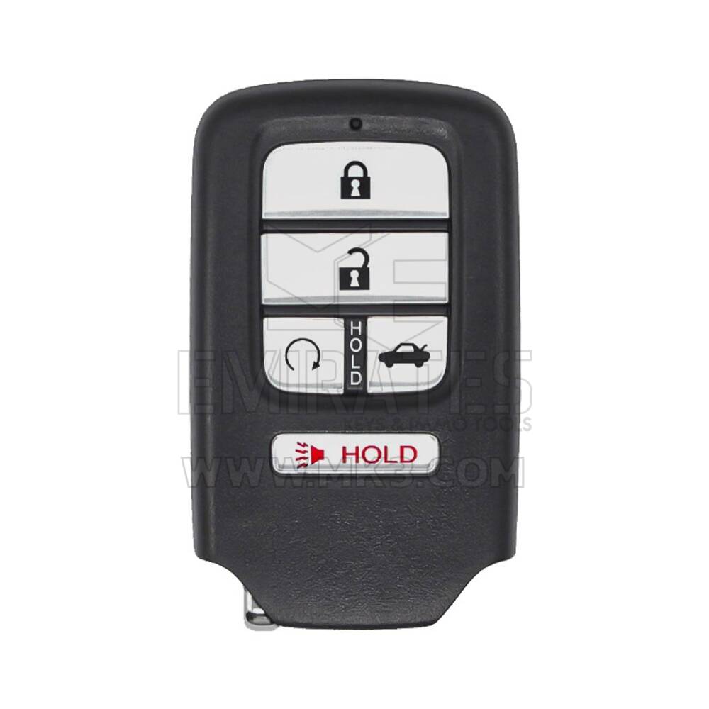 Telecomando originale Smart Key per Honda Civic 2016-2021 4+1 pulsanti 433 MHz 72147-TBA-A12