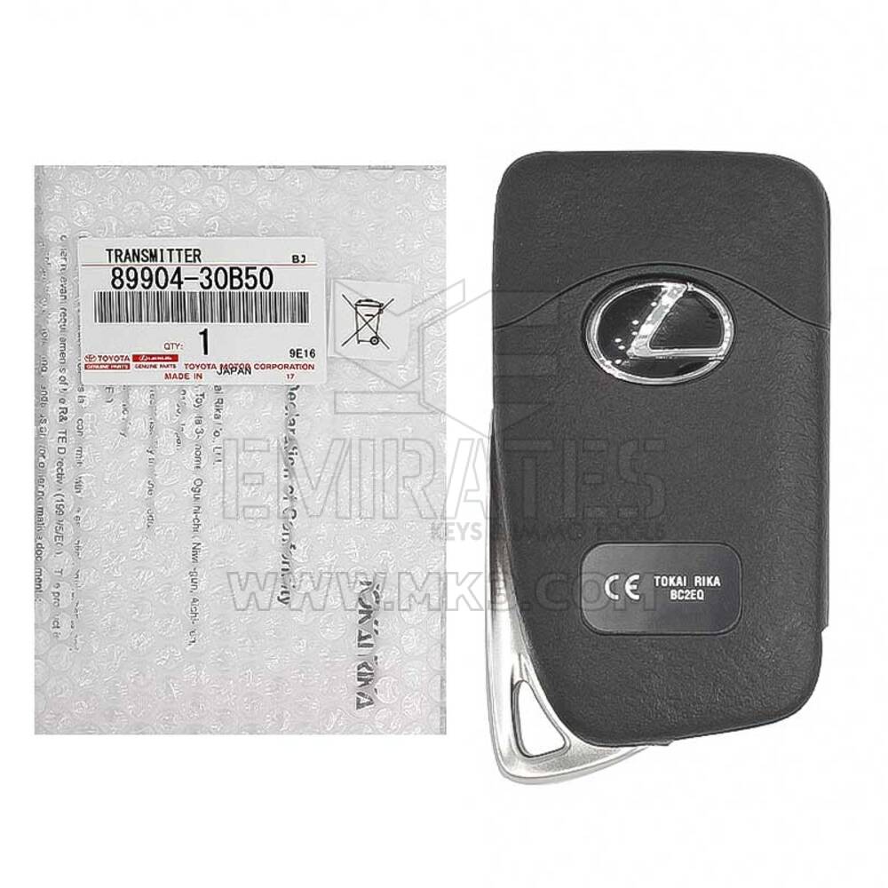 NOVO Lexus ES GS 2013 2017 Genuine/OEM Smart Remote Key 3 Buttons 433MHz TMS37200 Número da peça do fabricante: 89904-30B50 / FCCID: BC2EQ | Chaves dos Emirados