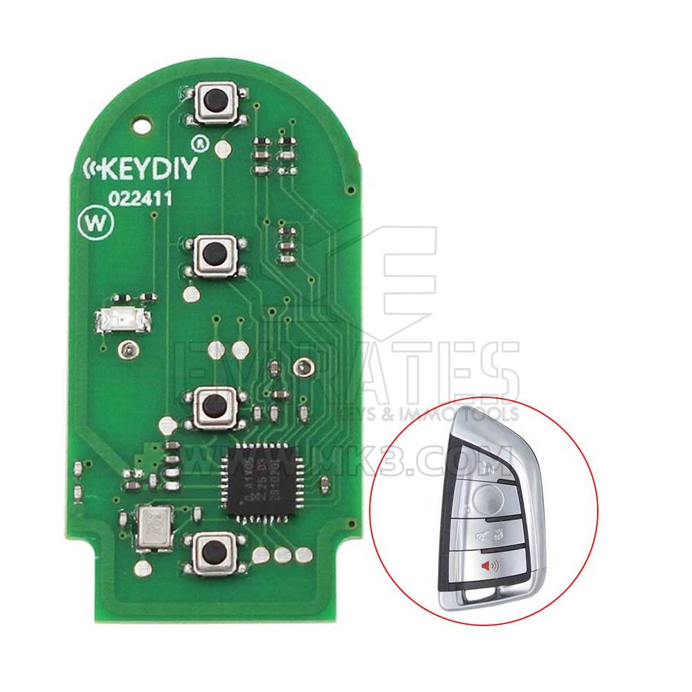 Keydiy KD Télécommande Intelligente Universelle PCB 3+1 Boutons BMW Type ZB23