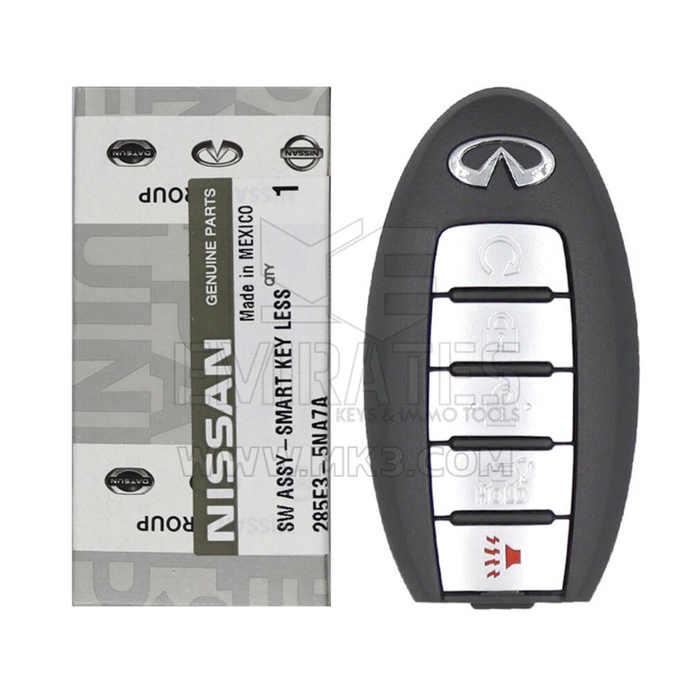 Brand New Infiniti QX50 2019 Genuine/OEM Smart Remote Key 5 Buttons 433MHz 285E3-5NA7A 285E35NA7A / FCCID: KR5TXN1 | Emirates Keys