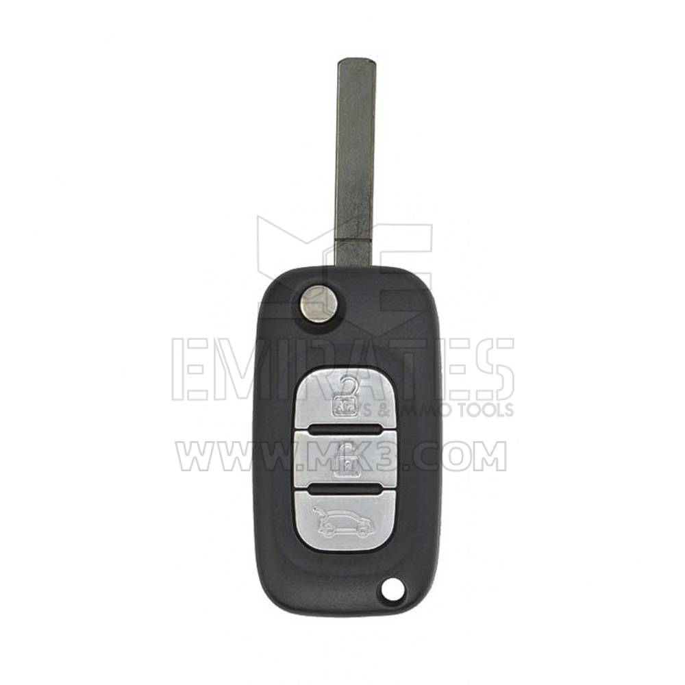 Pós-venda de alta qualidade Renault Nissan Flip Remote Key Shell 3 botões, tampa da chave remota, substituição de conchas de chaveiro a preços baixos | Chaves dos Emirados